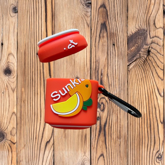 New Sunkist Drink Can Silicone Air Pod 1st & 2nd Gen Case - Picture 4 of 4